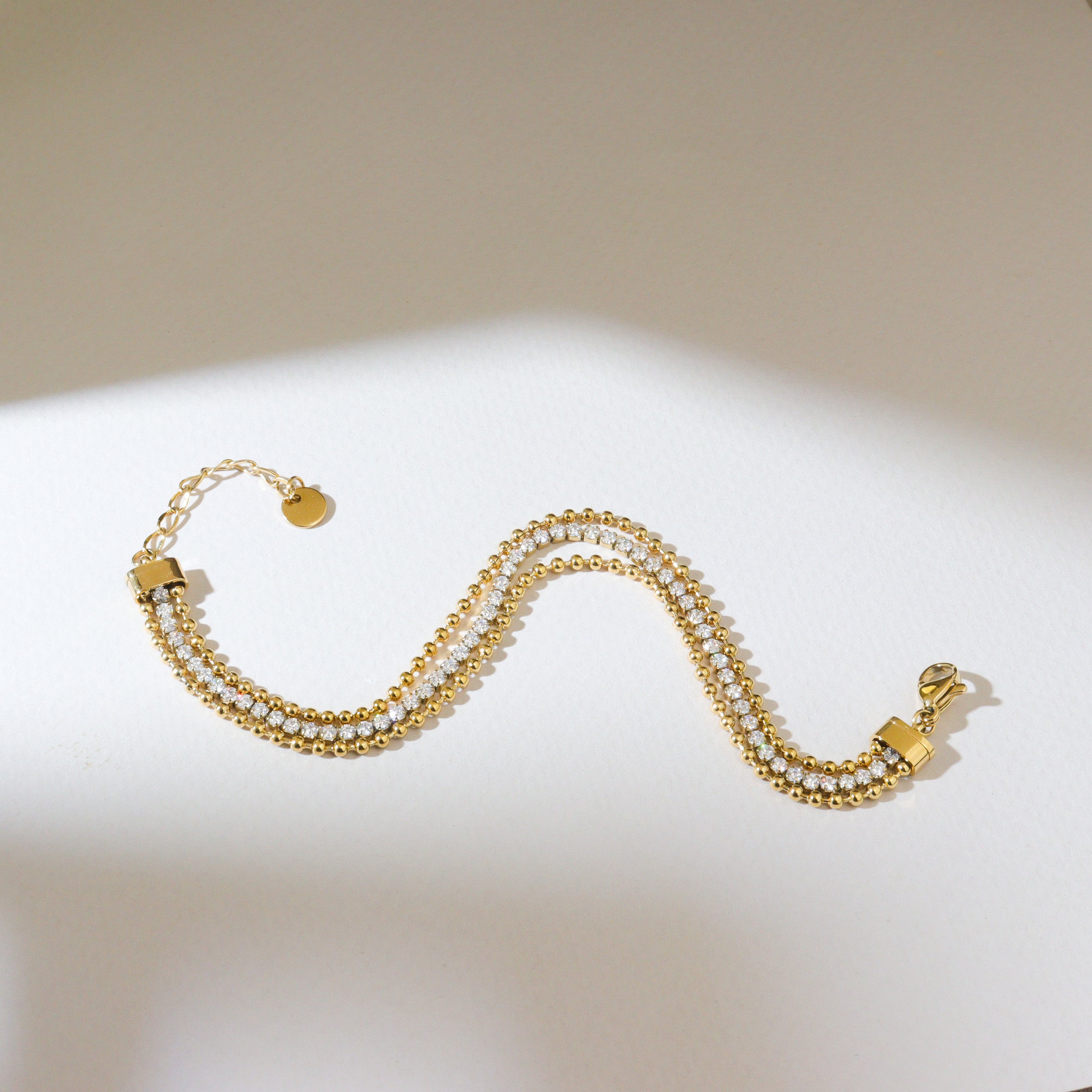 Gold Layered Tennis Bracelet