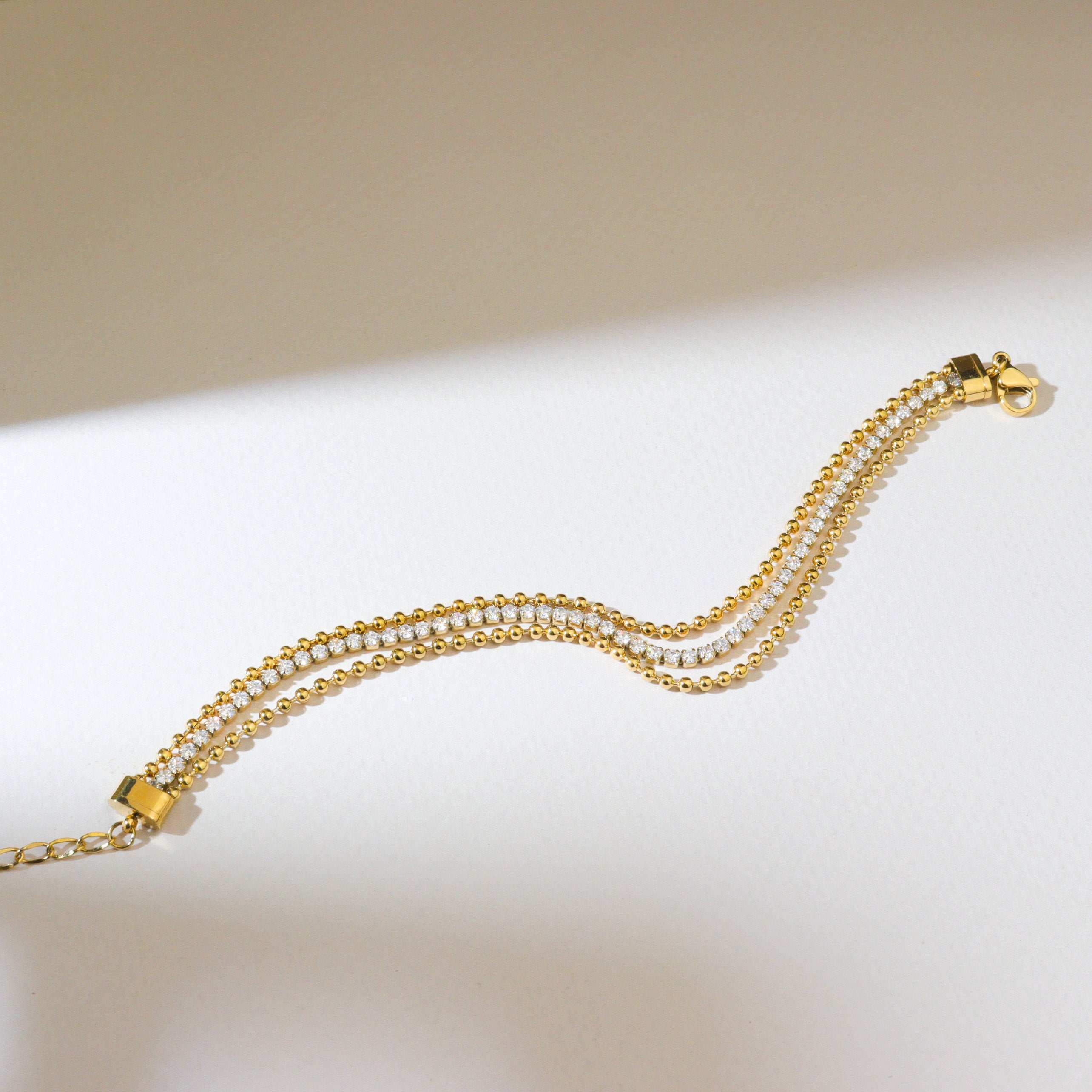 Gold Layered Tennis Bracelet