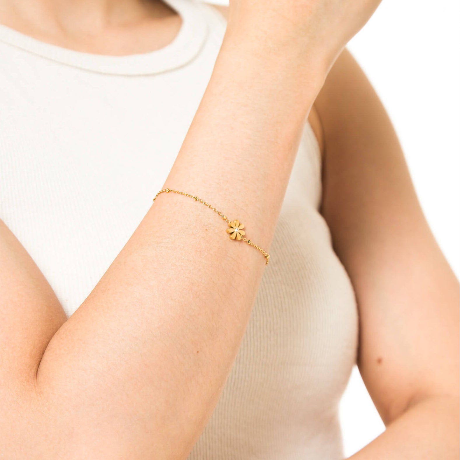 Satta Petal Gold Bracelet