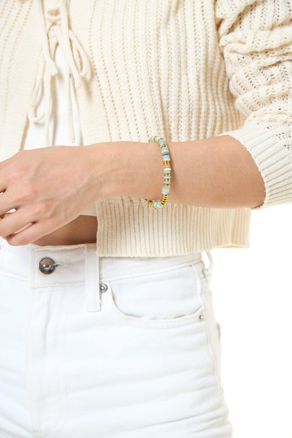 Soothe Multi-stone Gold Bracelet