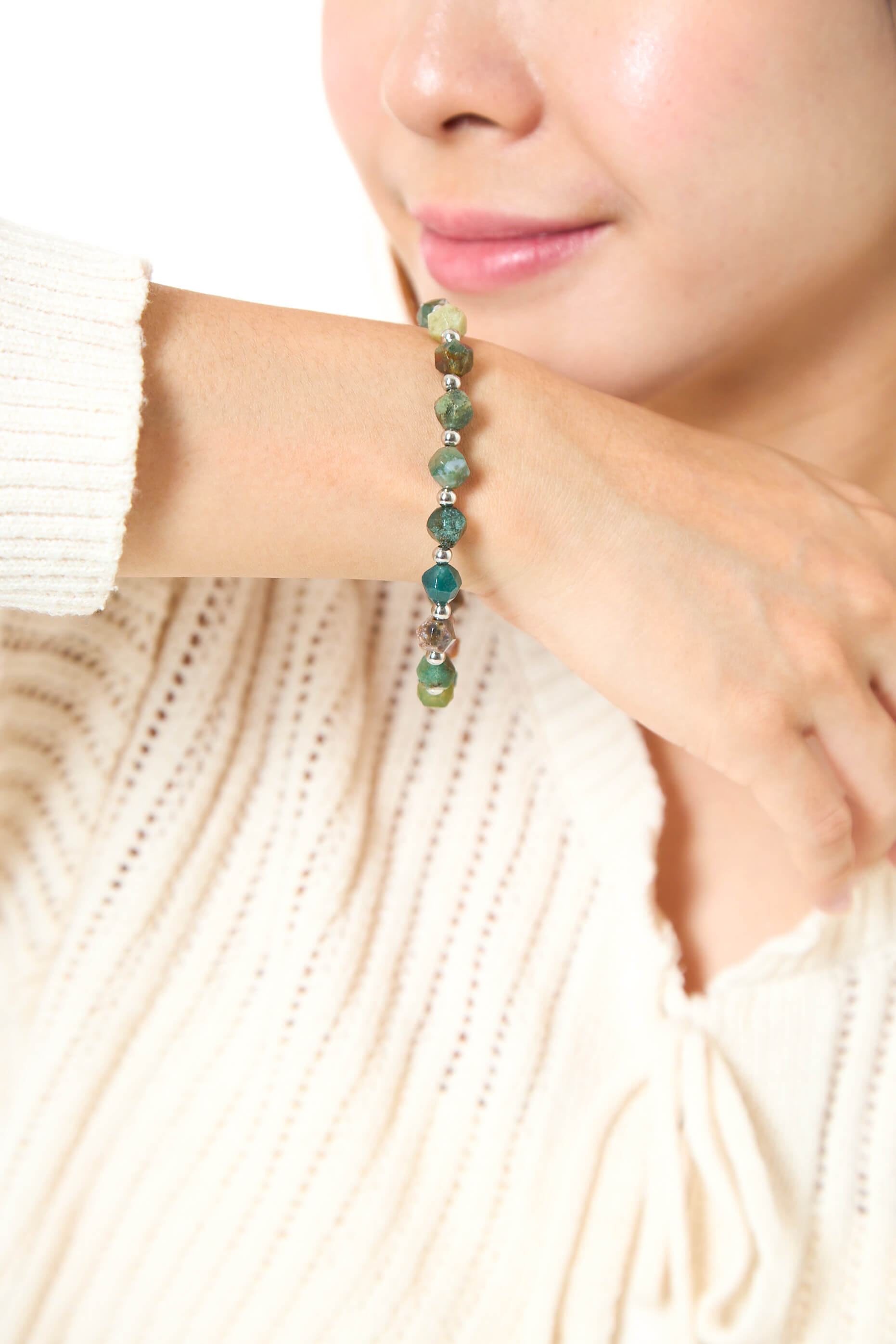 Resilient Stones Silver Bracelet