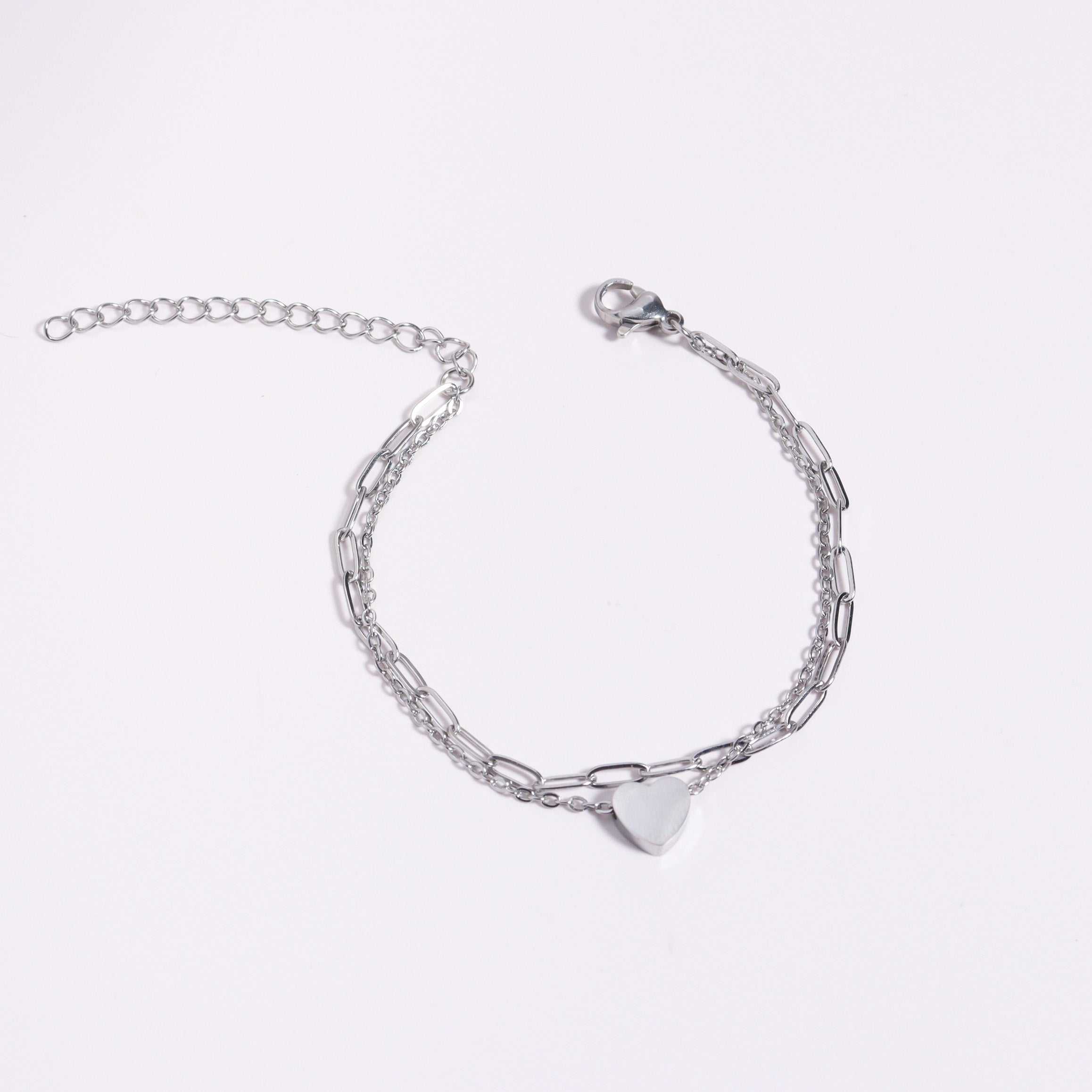 I Adore You Silver Bracelet