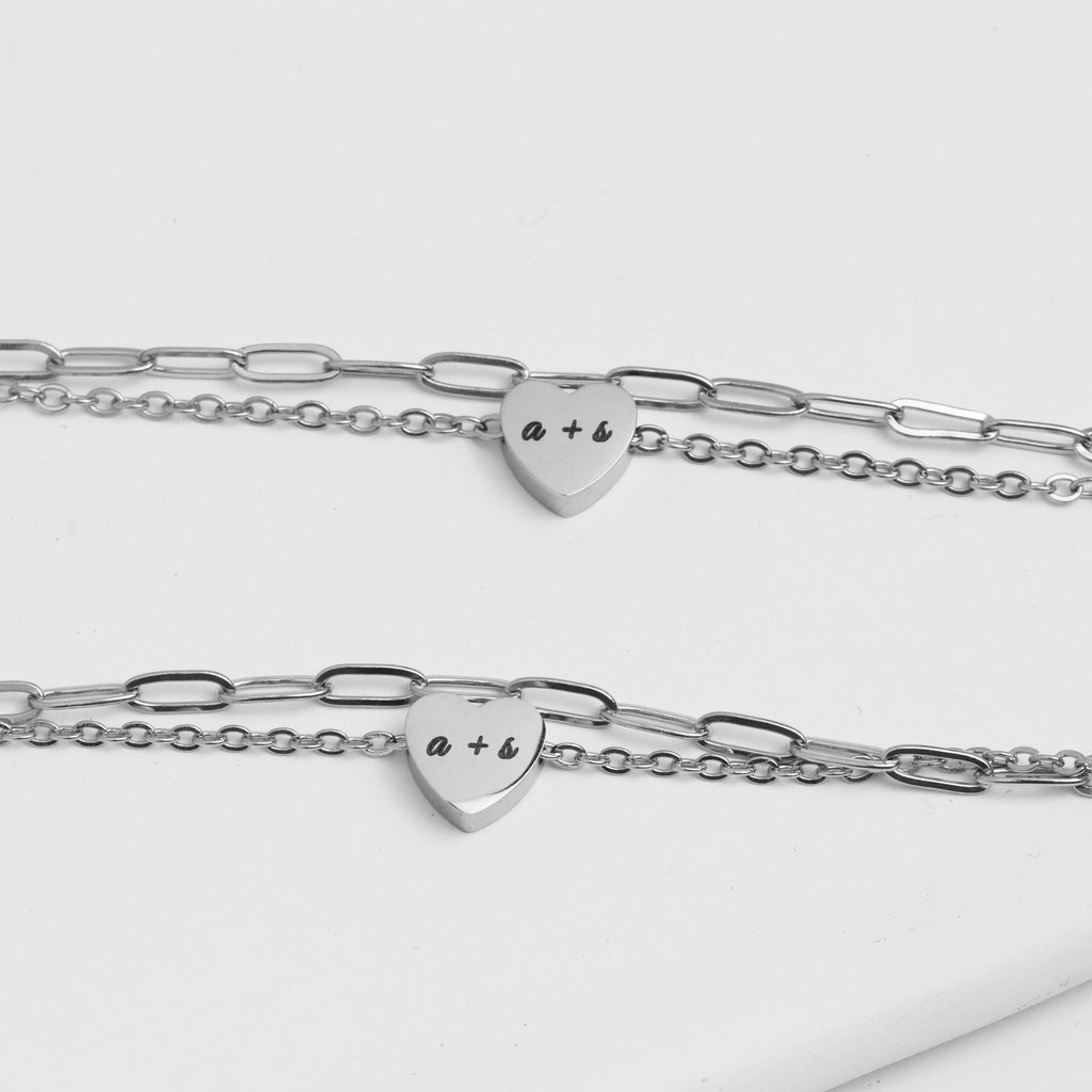 I Adore You Silver Bracelet