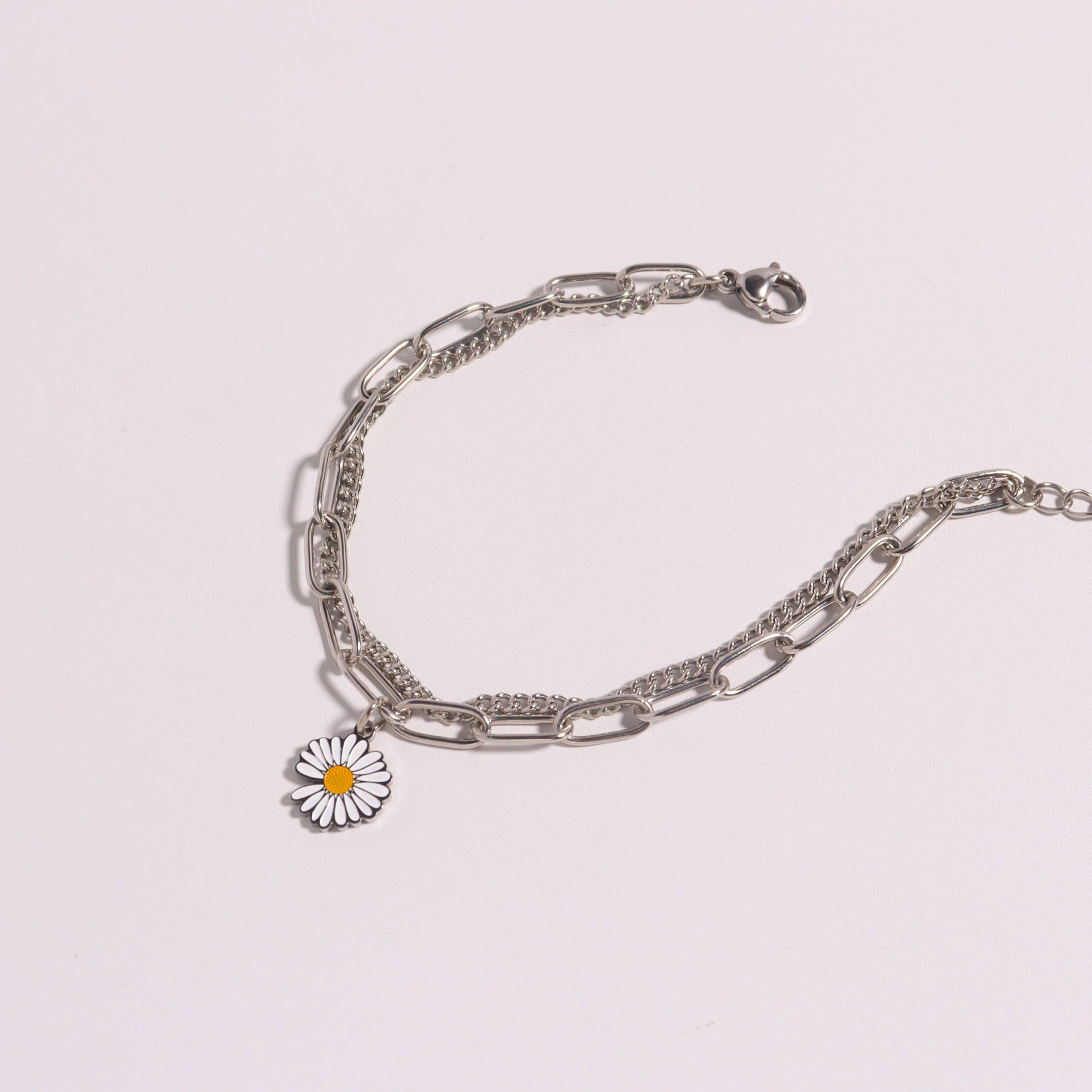 Dainty Daisy Layered Bracelet