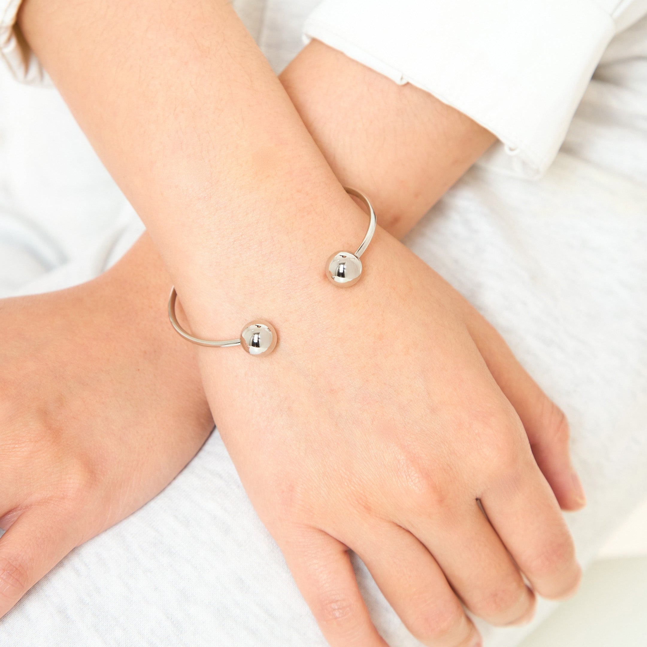 Vitality Sphere Silver Bangle