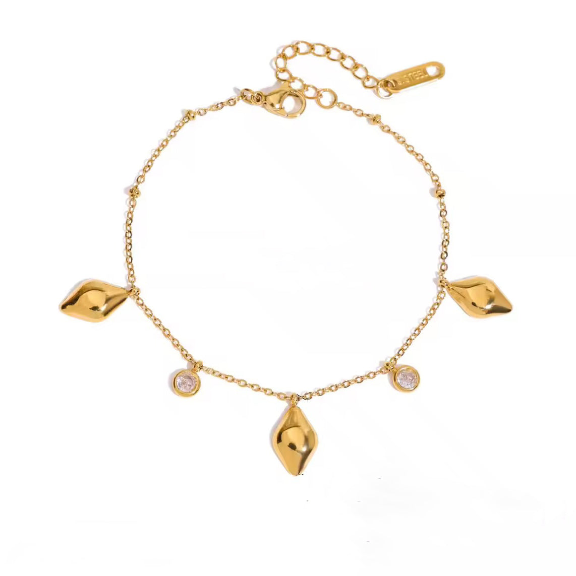 Shiny Edge Gold Bracelet