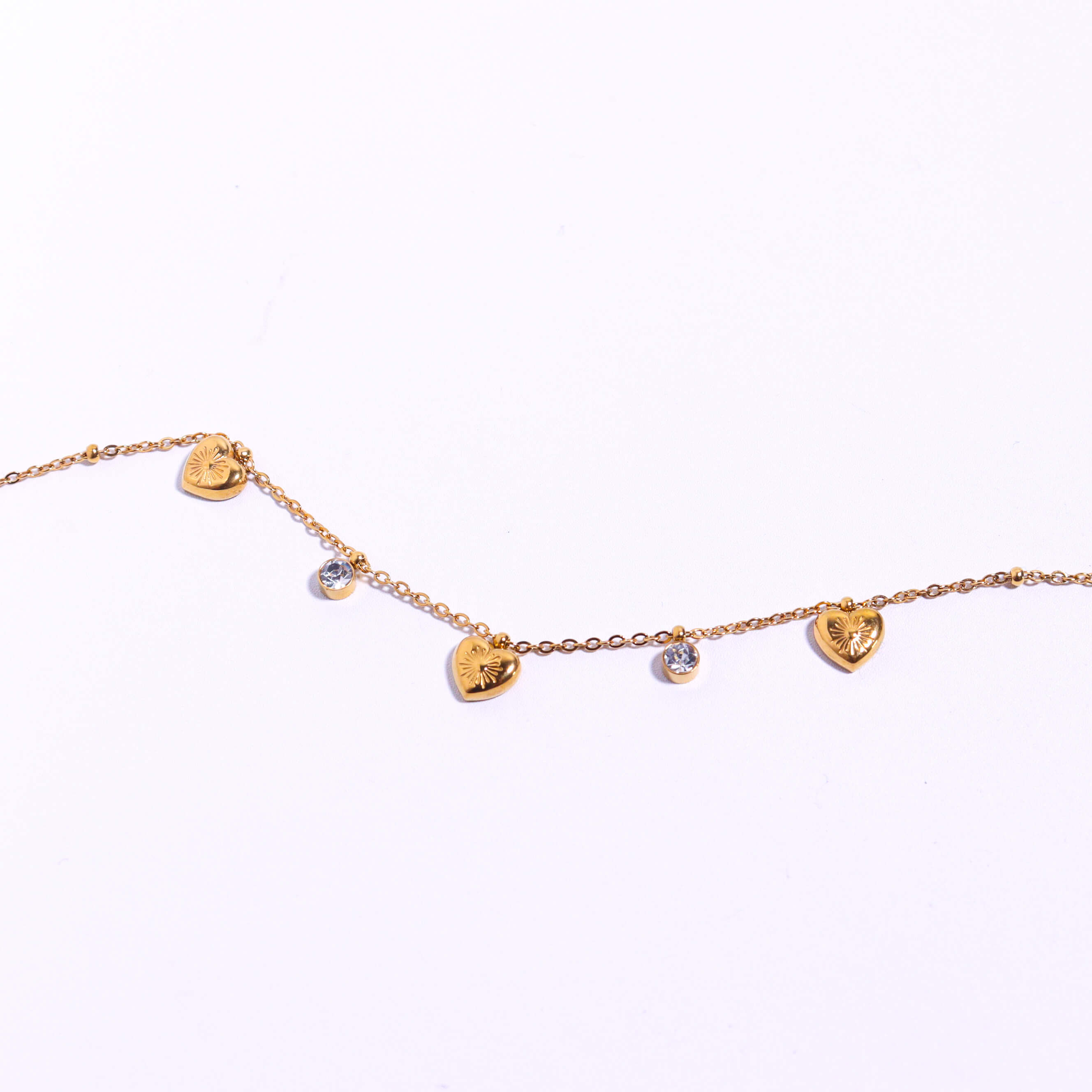 Graceful Hearts Gold Bracelet