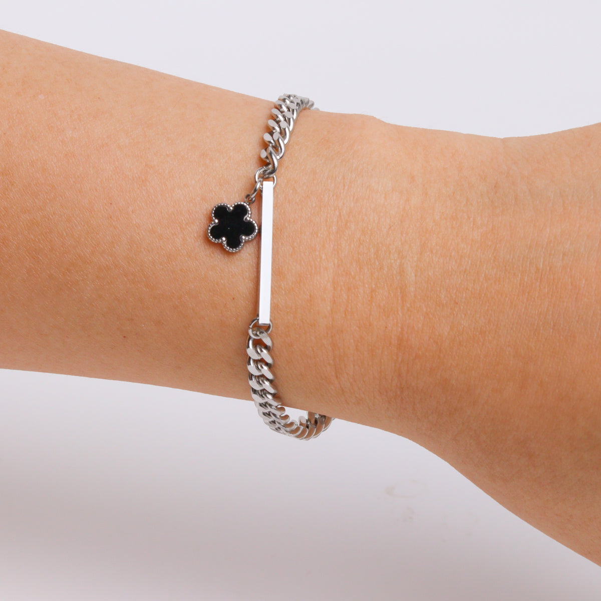 Kuro-Tsubaki Silver Bracelet