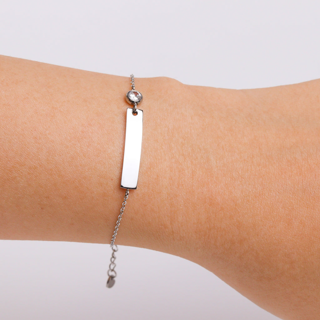 Mild Steel Silver Bracelet