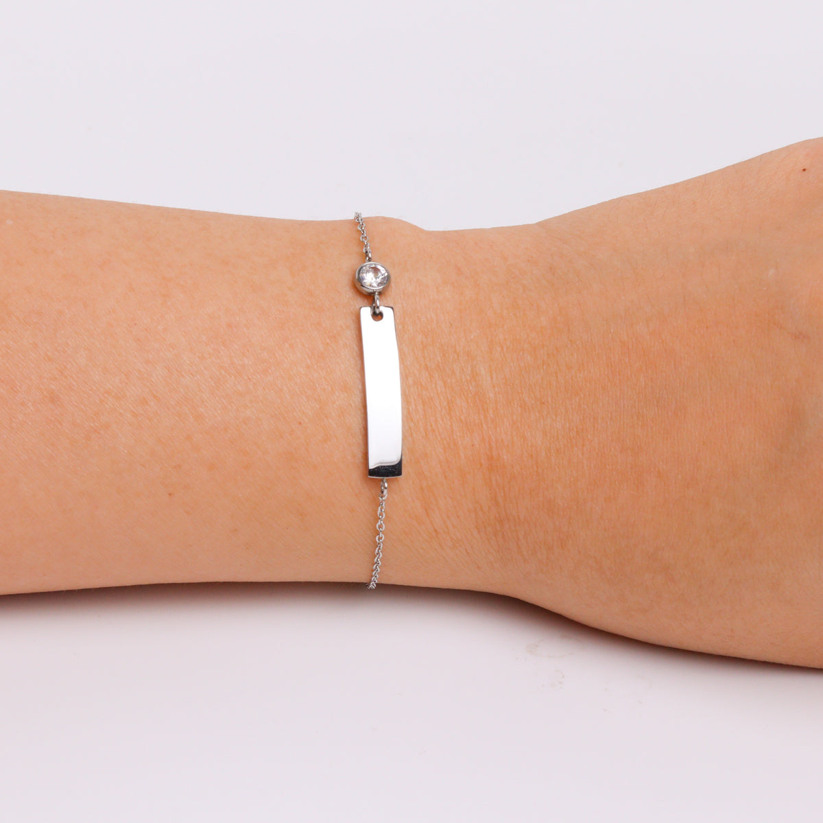 Mild Steel Silver Bracelet