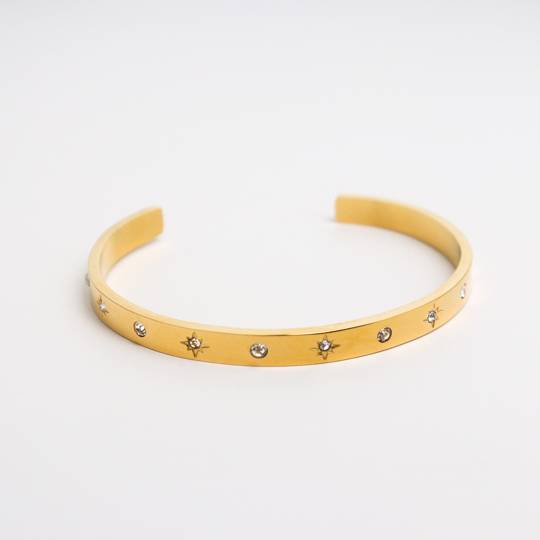 Stellar Cycle Gold Bangle