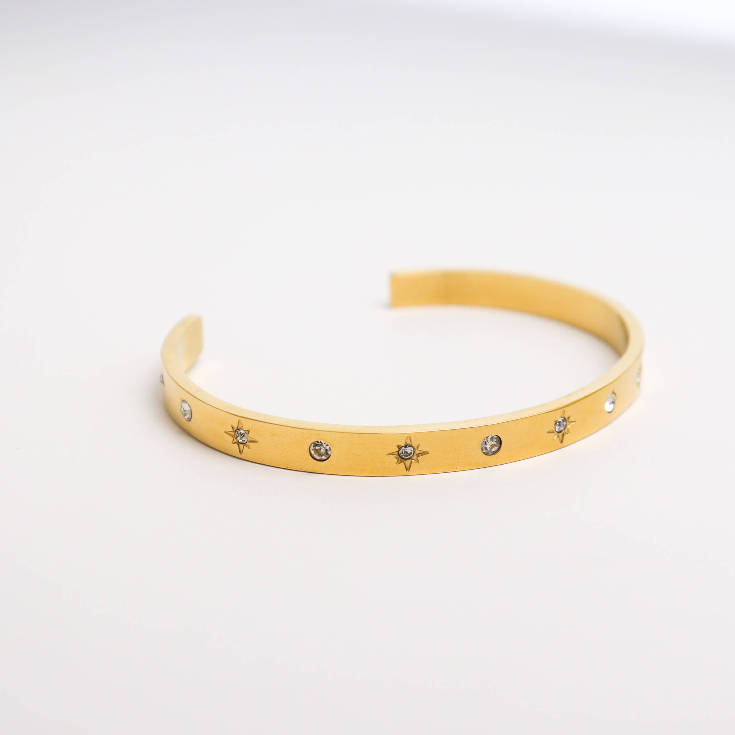Stellar Cycle Gold Bangle