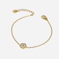 Bold Satta Petal Gold Bracelet