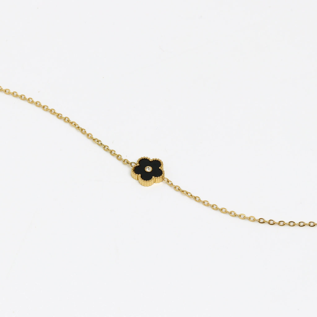 Dark Bold Satta Petal Gold Bracelet