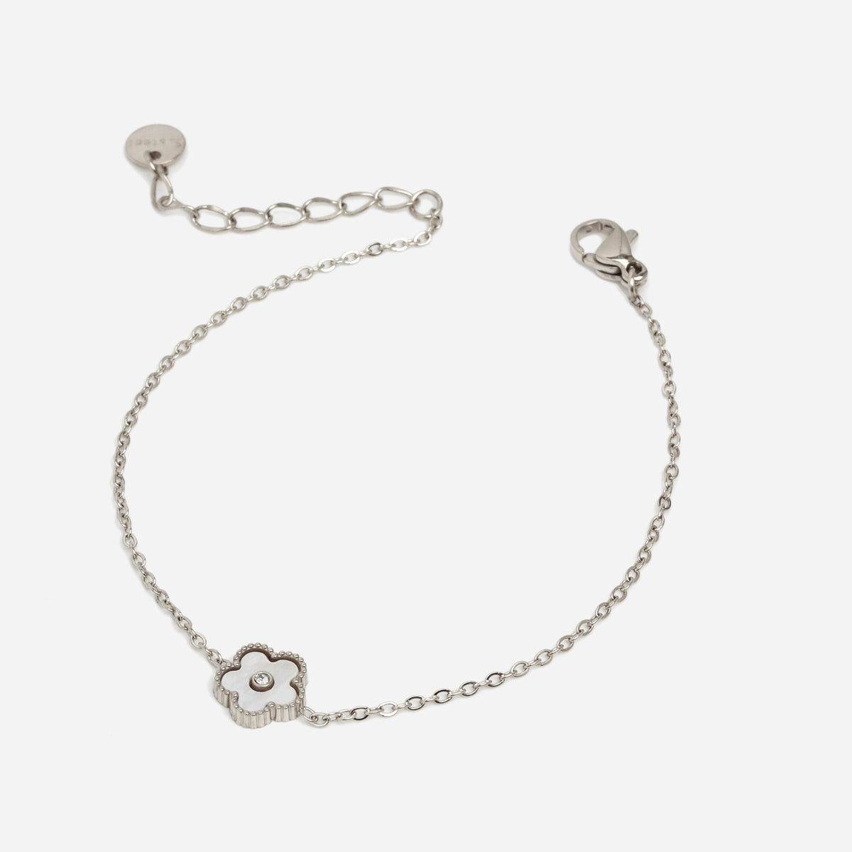 Silver Bold Satta Petal Bracelet