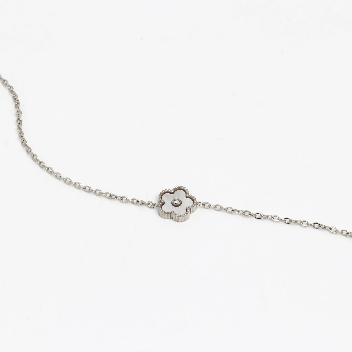 Silver Bold Satta Petal Bracelet