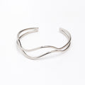Elven Silver Bangle Bracelet