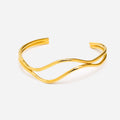 Elven Gold Bangle Bracelet