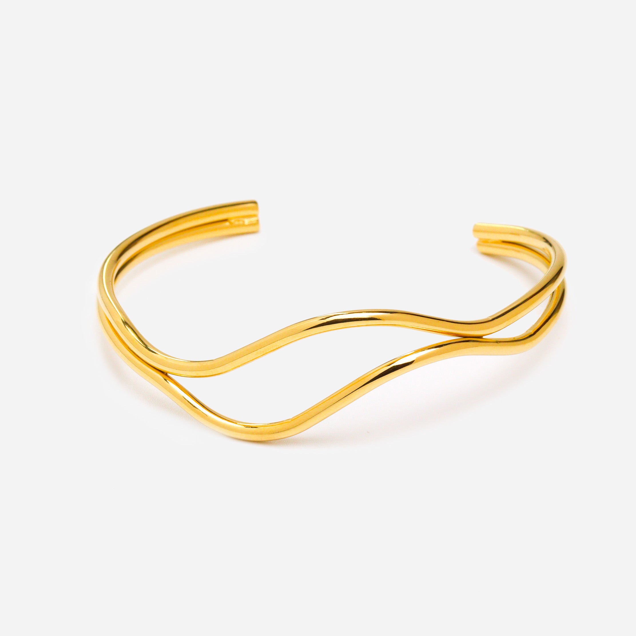 Elven Gold Bangle Bracelet