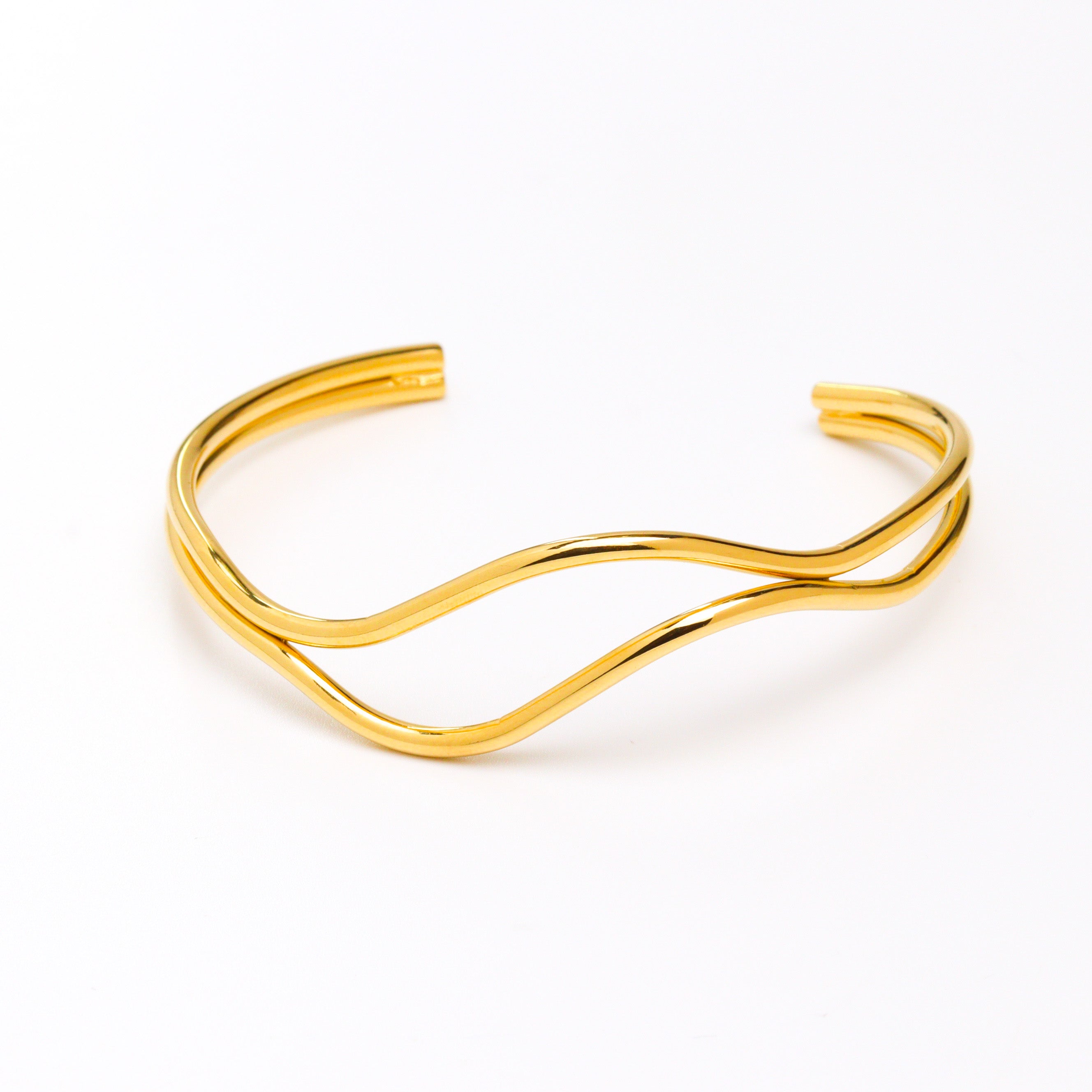 Elven Gold Bangle Bracelet