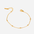 Classic Zirconia Gold Bracelet