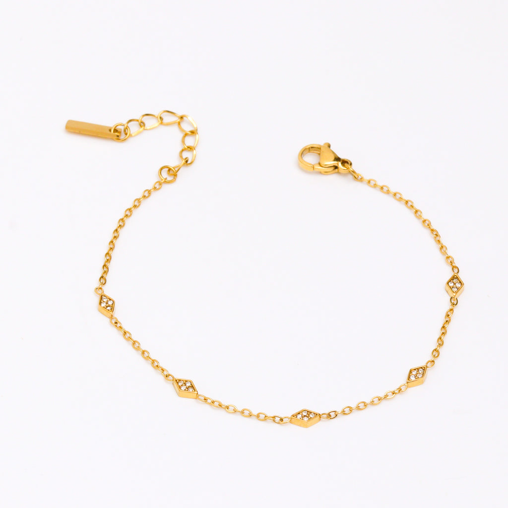 Zirconia Mayhem Gold Bracelet