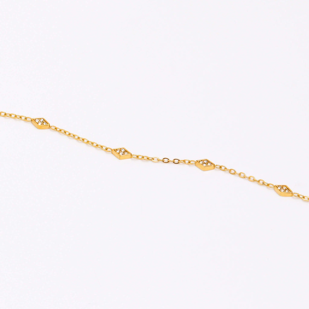 Zirconia Mayhem Gold Bracelet