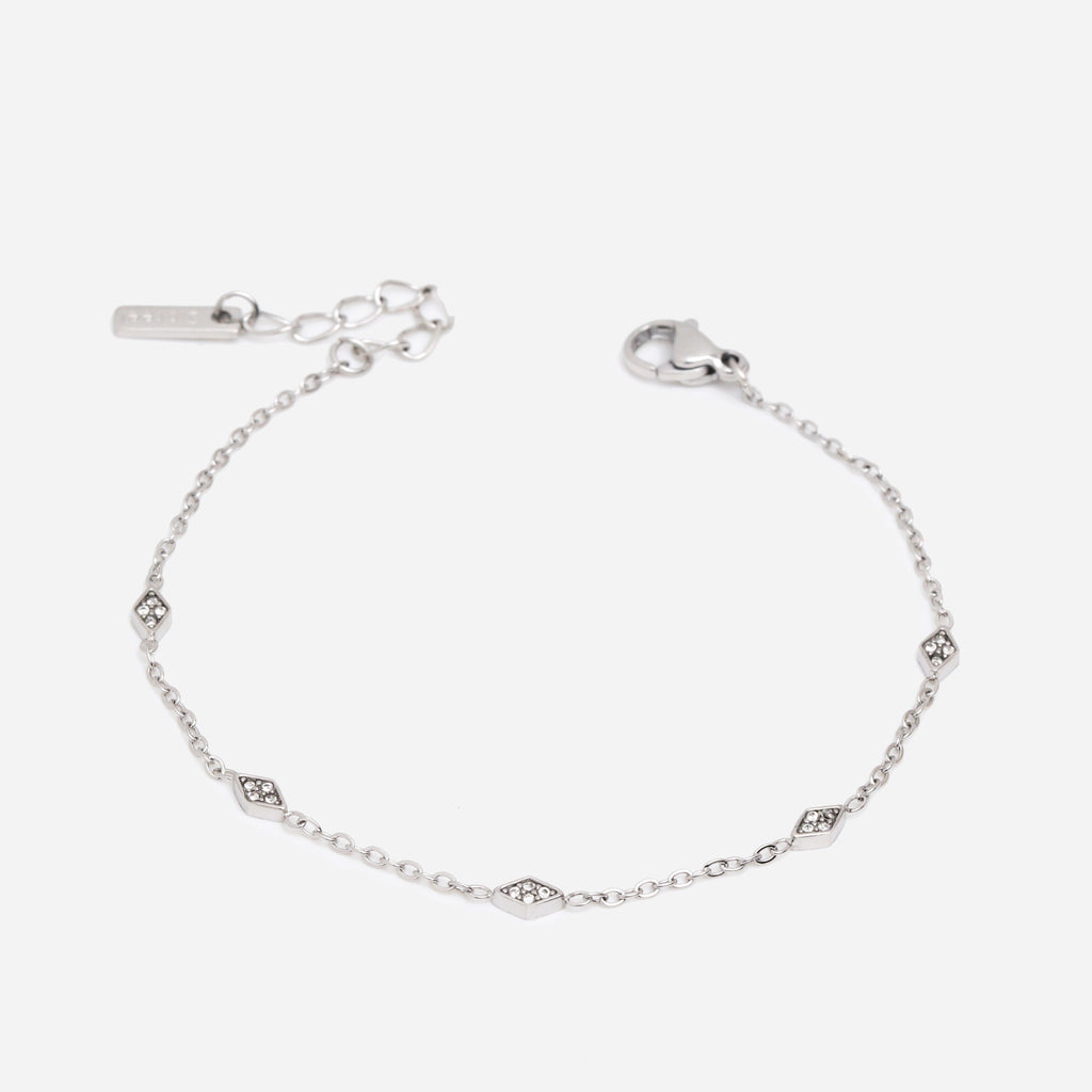 Classic Zirconia Silver Bracelet