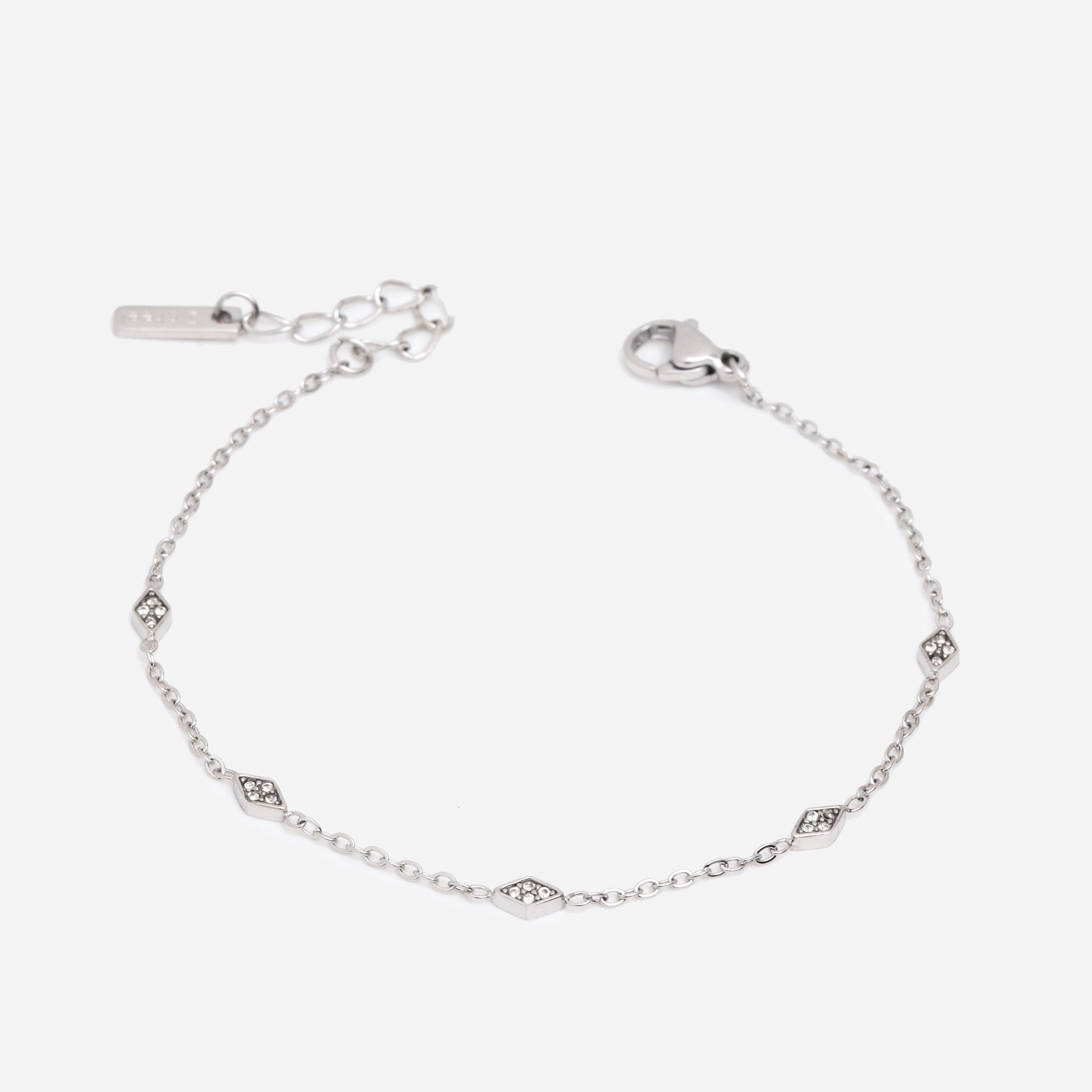 Classic Zirconia Silver Bracelet