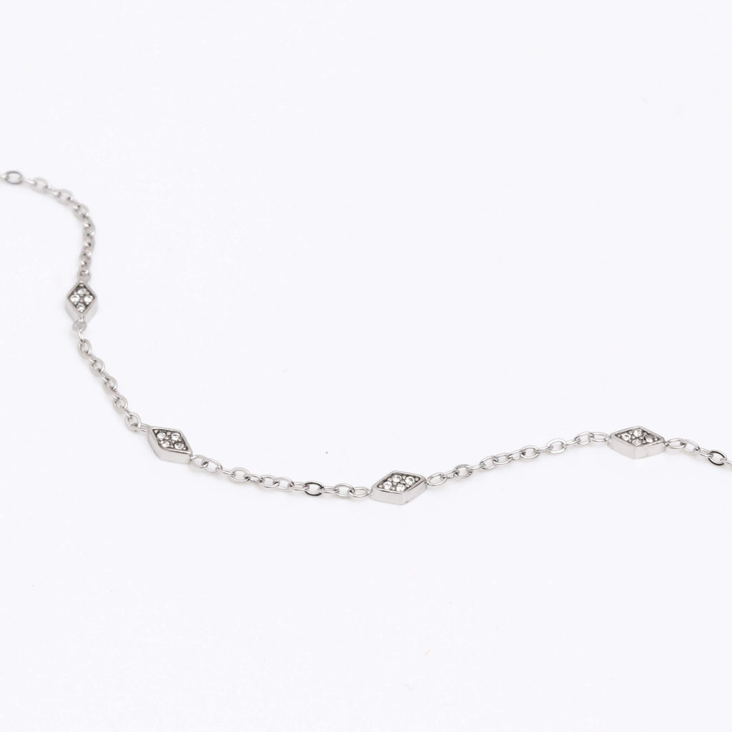 Classic Zirconia Silver Bracelet