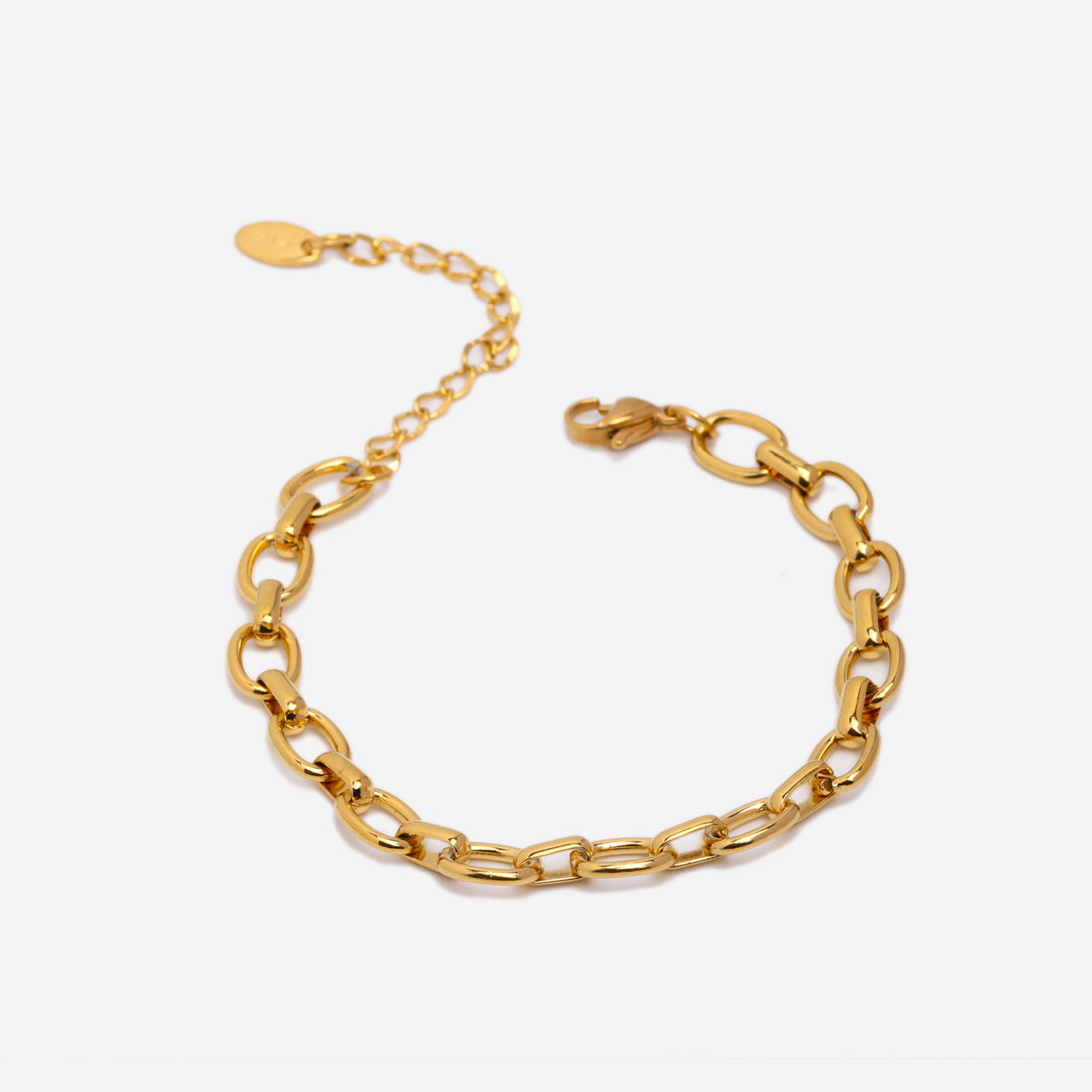 Round Chain Gold Bracelet