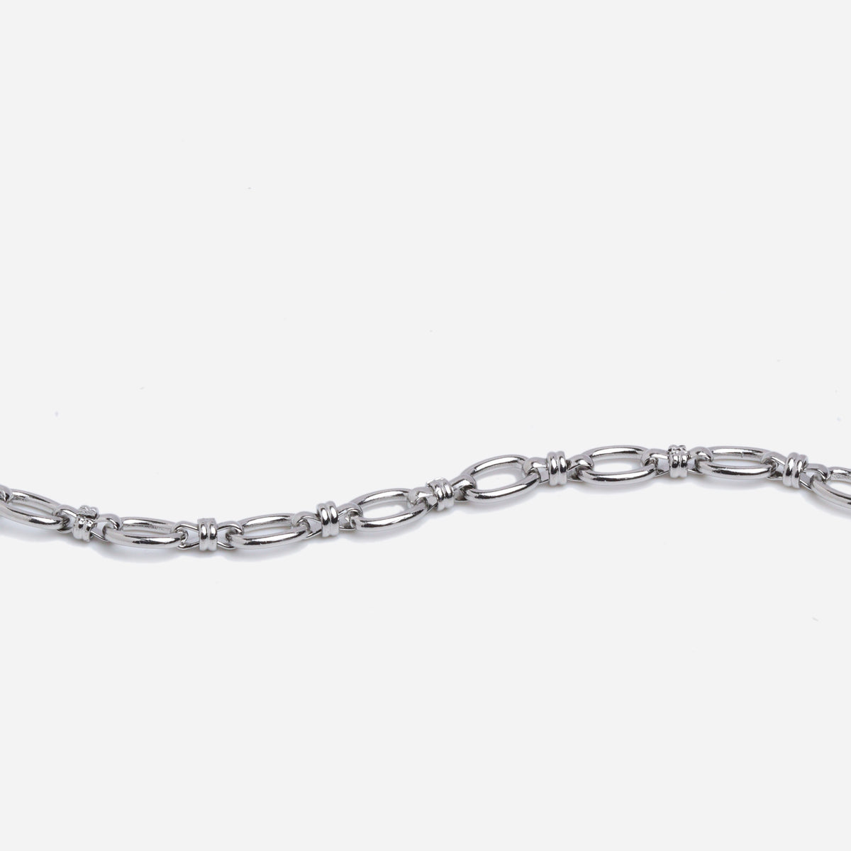 Oval Link Silver Bracelet