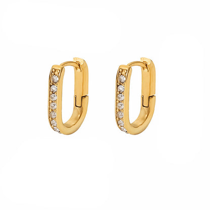 Trapeze Hoop Earrings