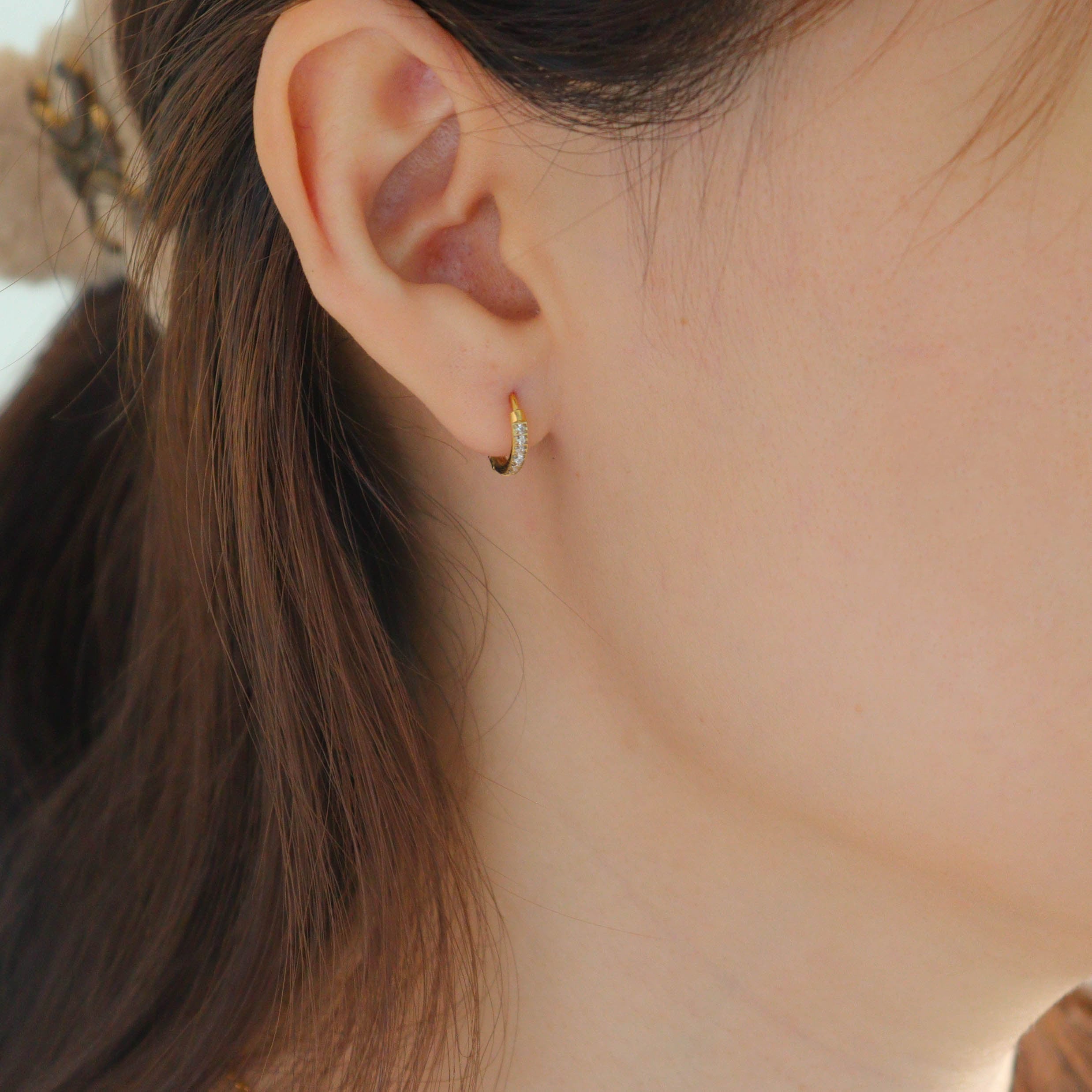 Mini Glimmer Hoop Earrings