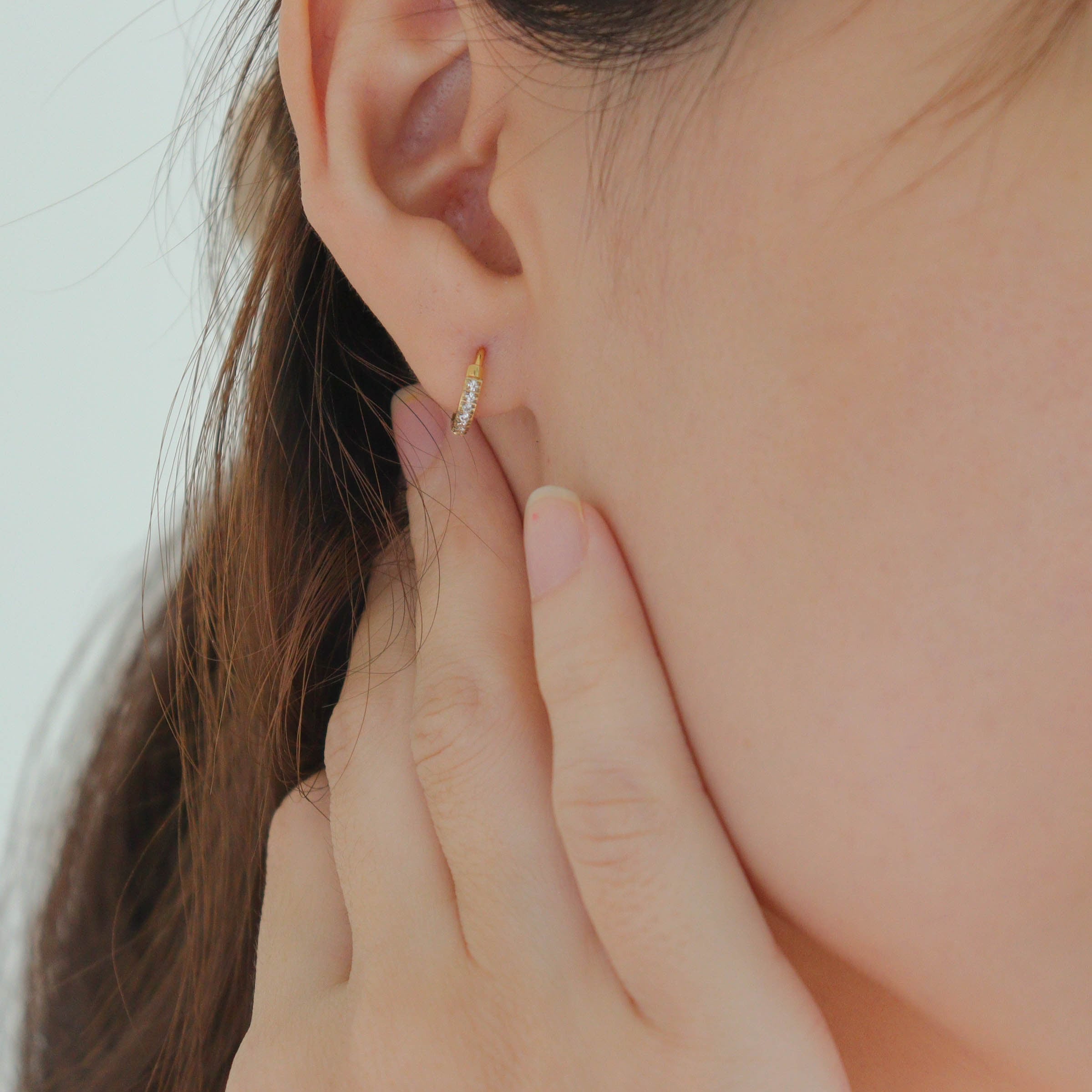 Mini Glimmer Hoop Earrings