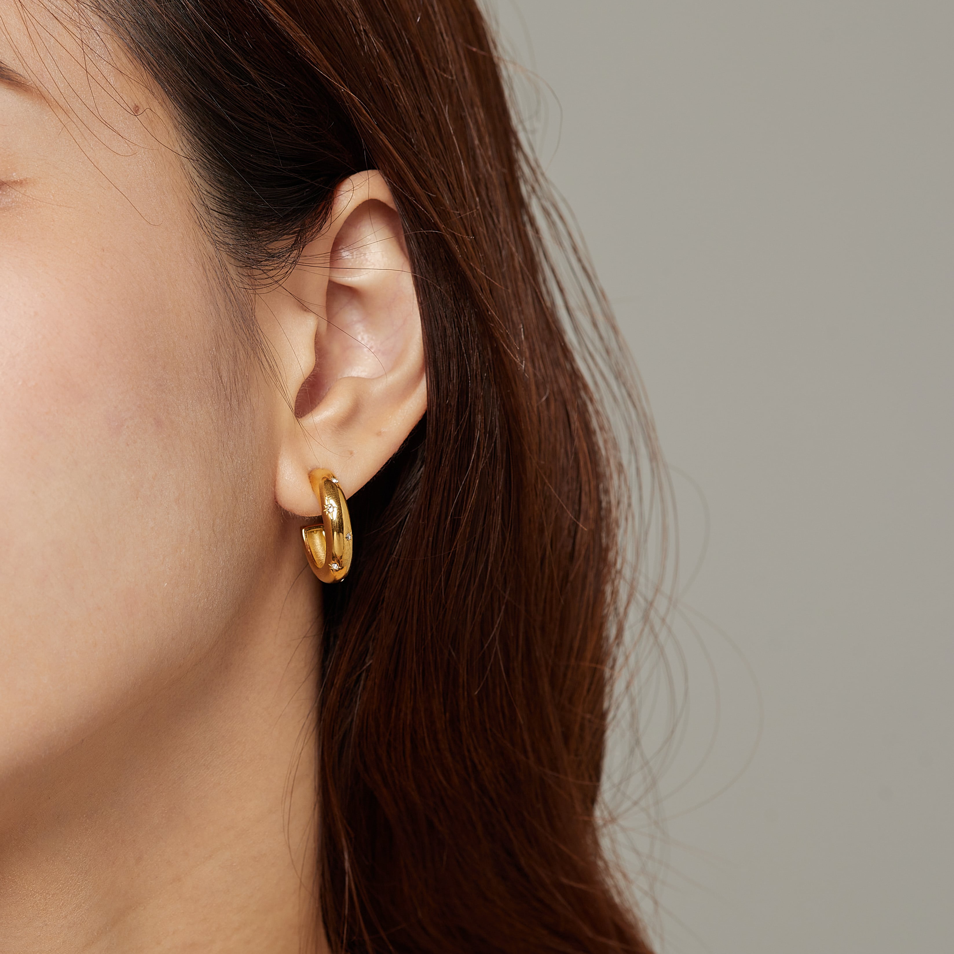Stellar Starburst Gold Earrings
