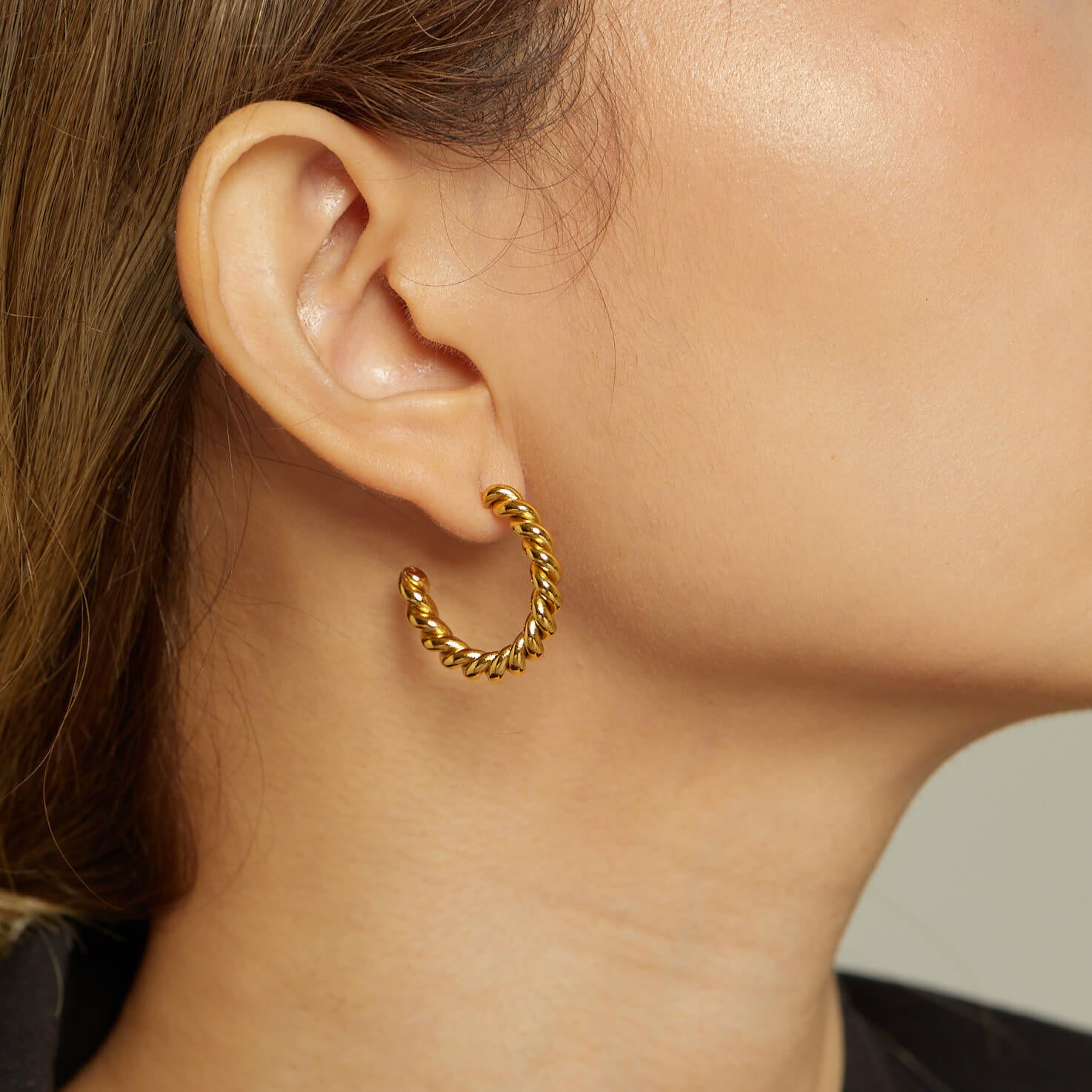 Medium Twist Rope Earrings