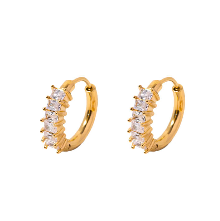 Golden Hope Huggies Earrings