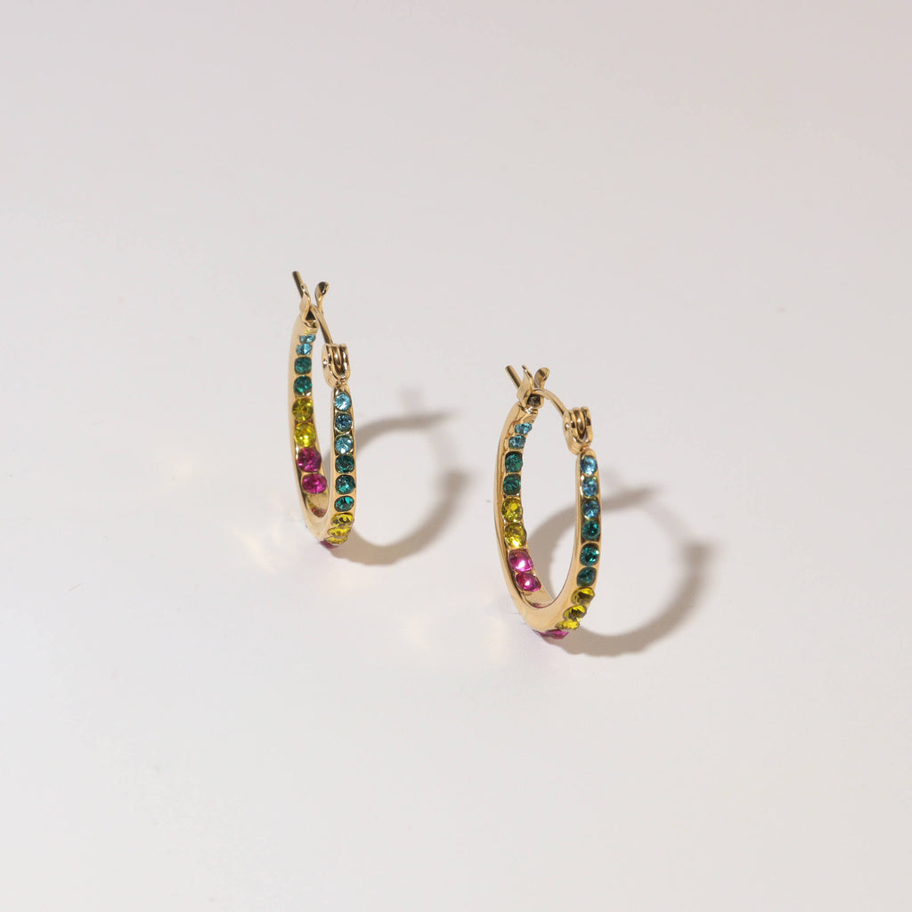 Multicolor Mini Hoop Earrings