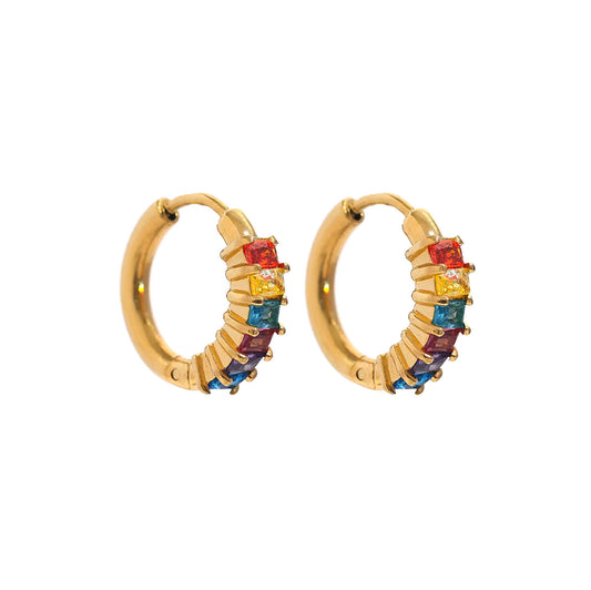 Multicolor Gold Huggies