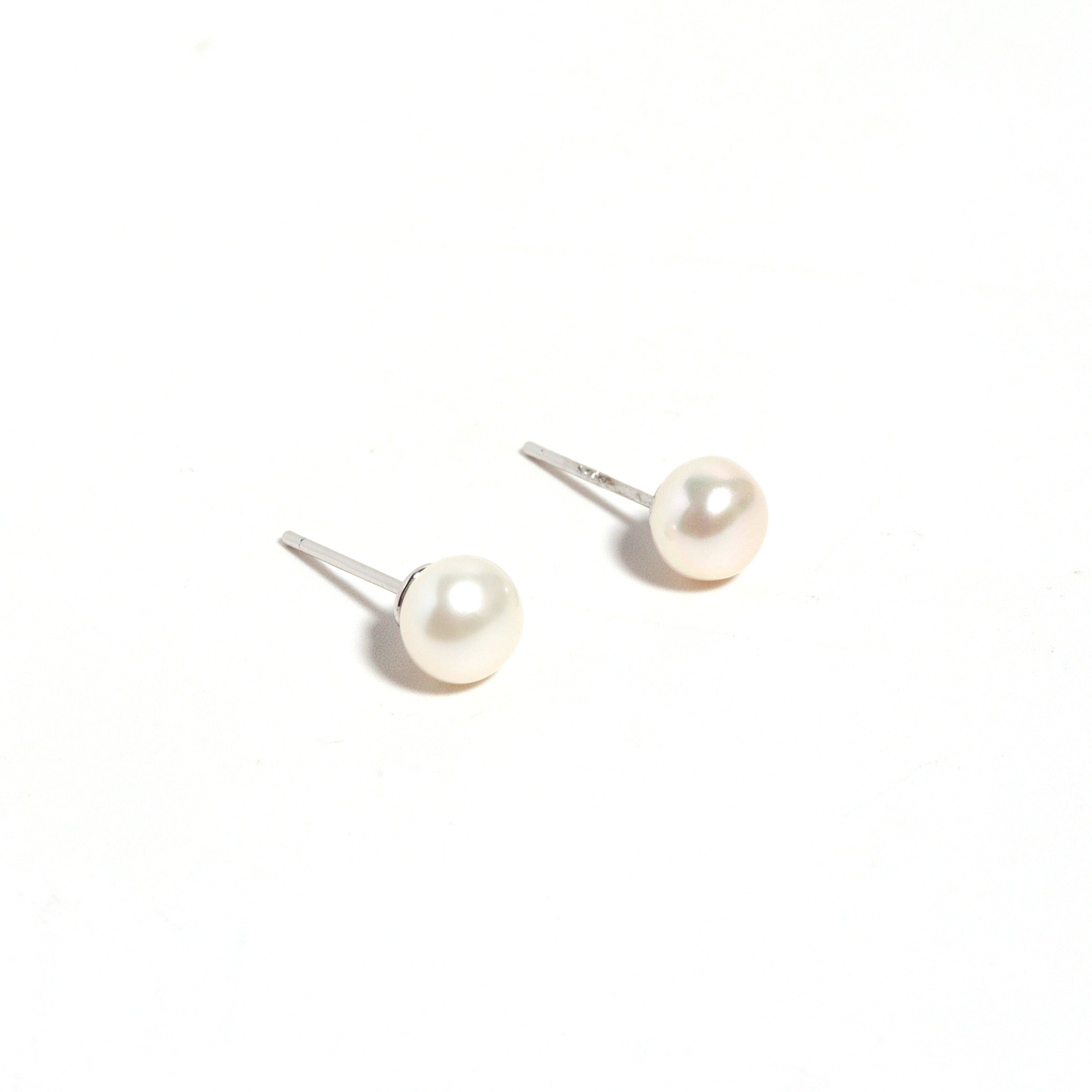 Classic Pearl Stud Earrings
