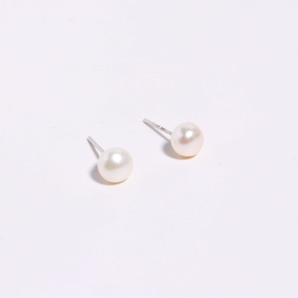 Classic Pearl Stud Earrings
