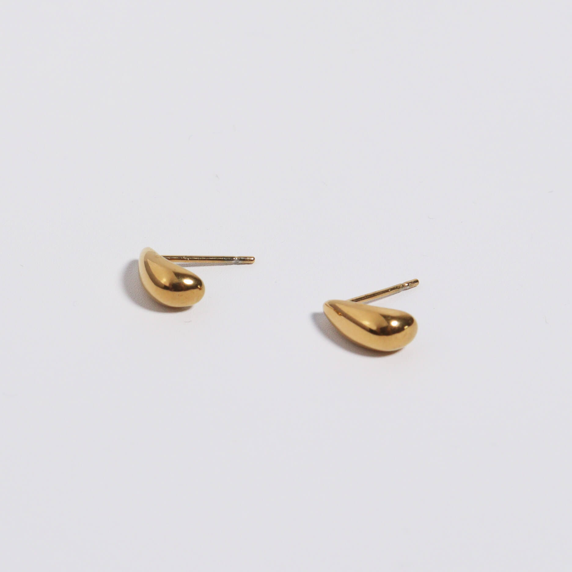 Golden Tears Stud Earrings