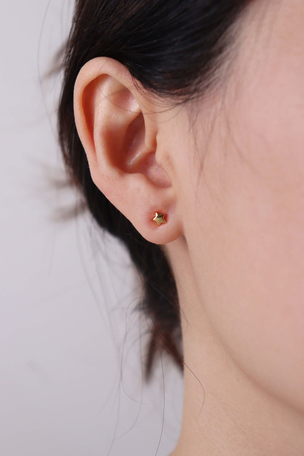 Tiny Meteor Gold Stud Earrings
