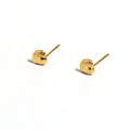 Tiny Shell Gold Stud Earrings