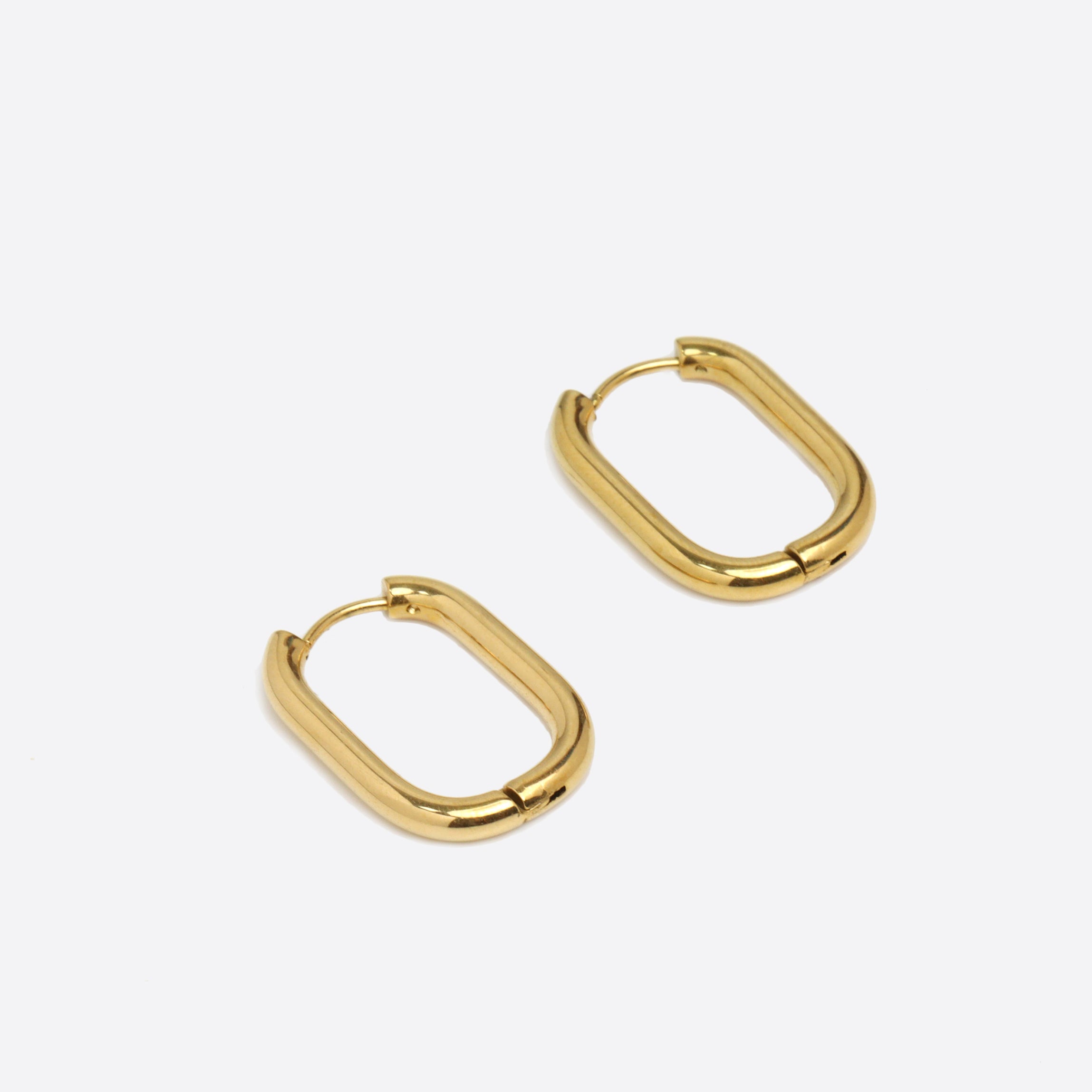 Rectangole Hoop Earrings