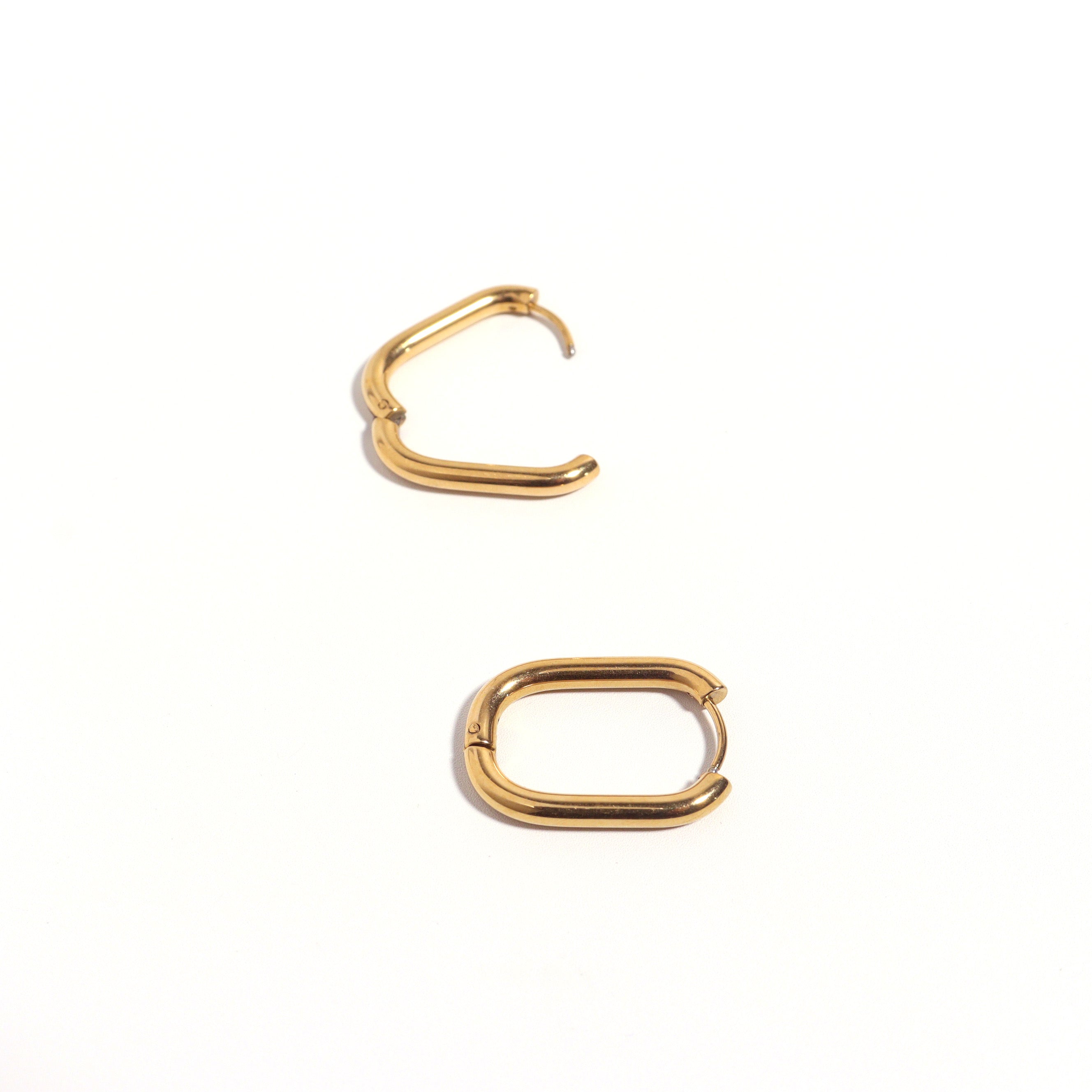 Rectangole Hoop Earrings