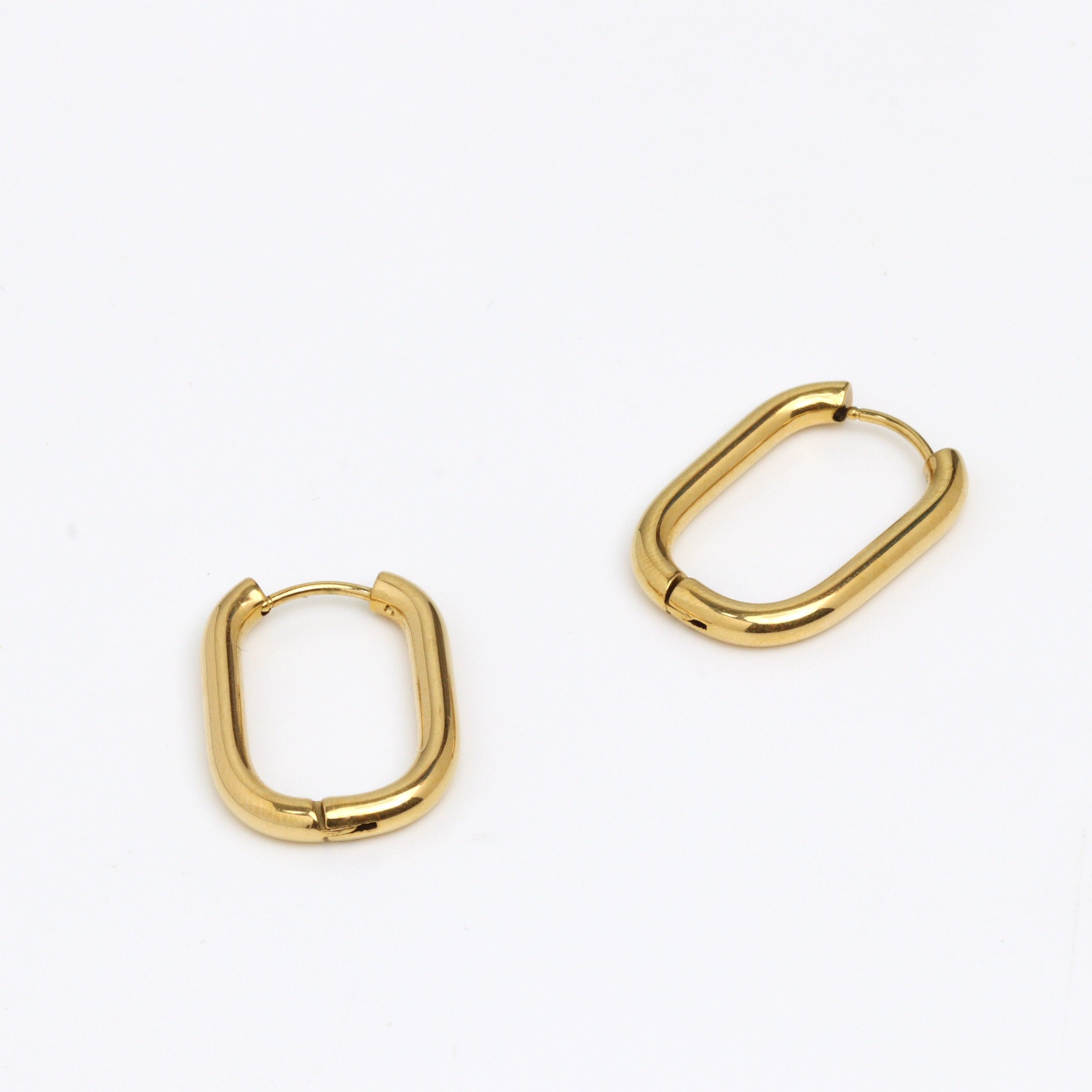 Rectangole Hoop Earrings