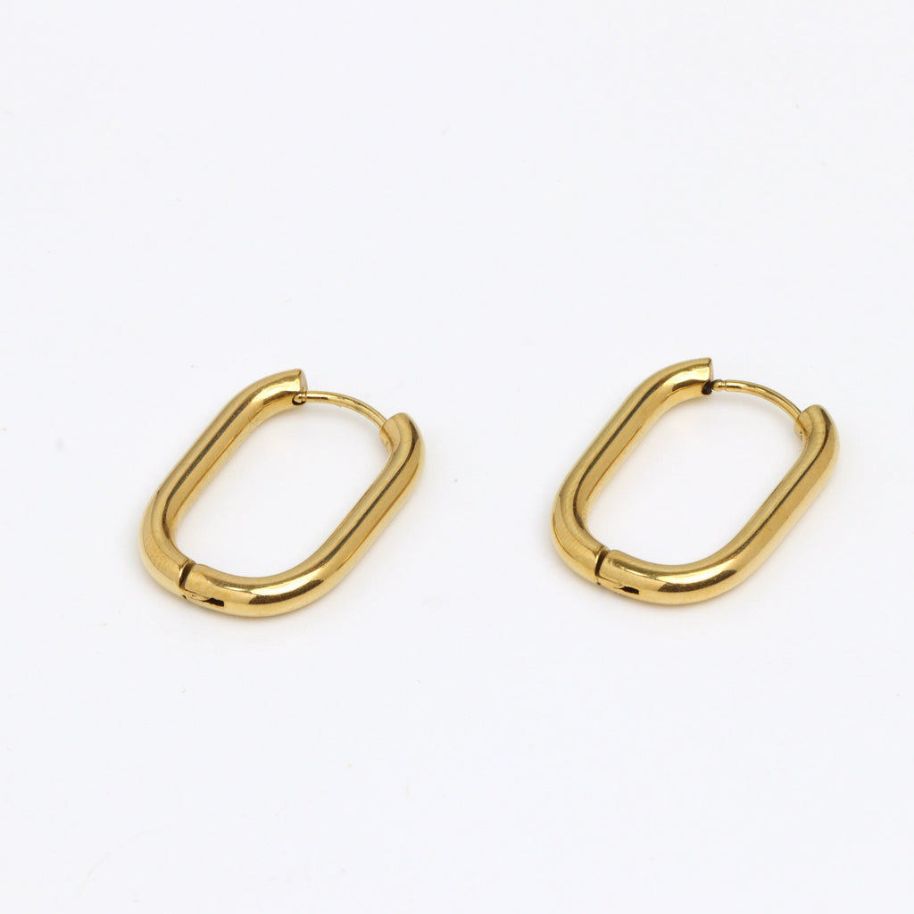 Rectangole Hoop Earrings