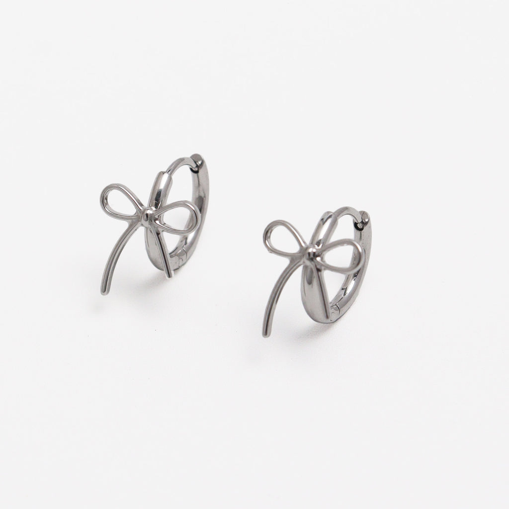 Petite Ribbon Huggies Earrings